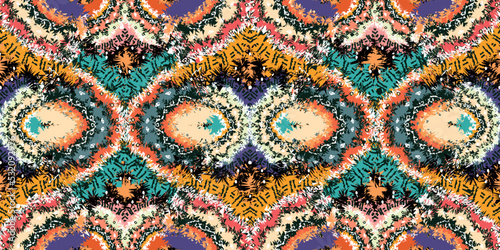 seamless ethnic pattern design.Geometric ethnic oriental ikat pattern traditional Design.Geometric ethnic oriental pattern traditional Design for background,carpet,clothing,wrapping,fabric,embroidery