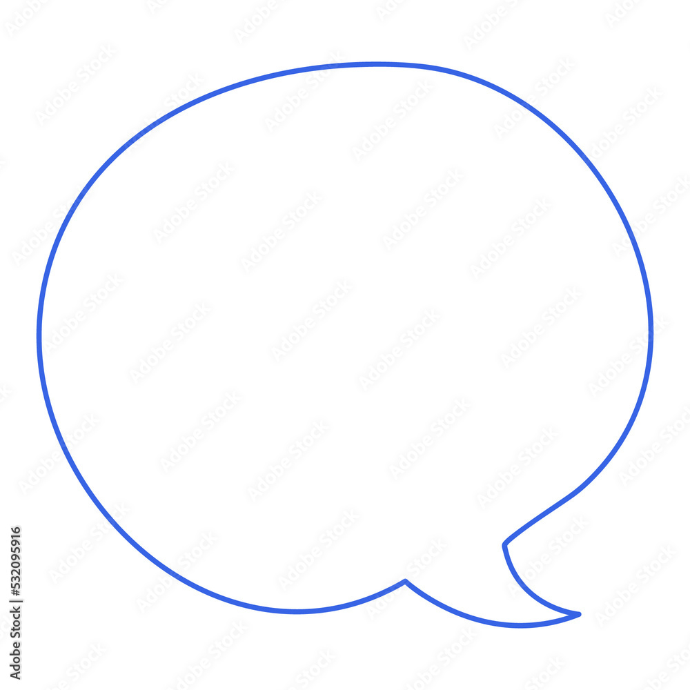 Speech bubble vector illustration in line stroke design Speech bubble vector illustration in line stroke design