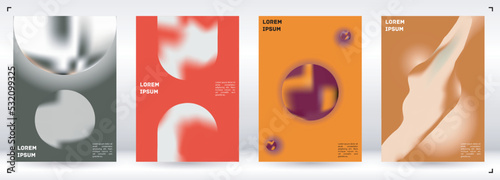 Vector Gradient Colorful Cover. Holographic Abstract Background Poster Design Template.