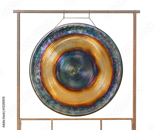 Colorful metallic gong