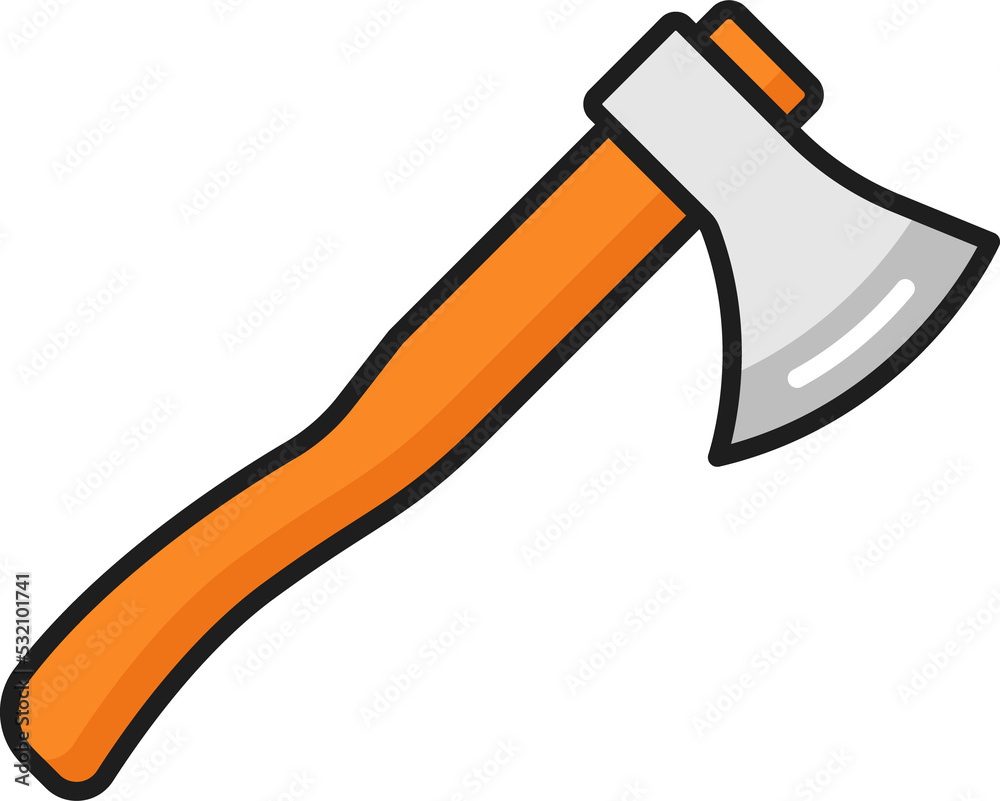 Retro ax on handle, tool to split and cut wood Retro ax on handle, tool to split and cut wood