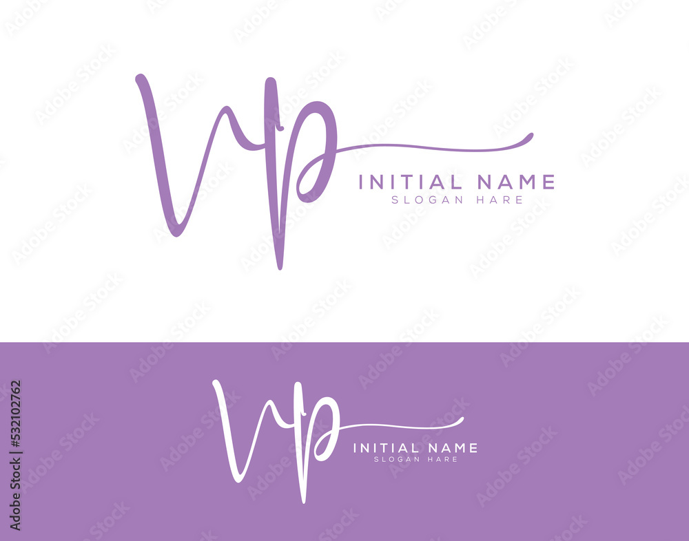 vp initial handwriting signature logo design. vp initial handwriting signature logo design.