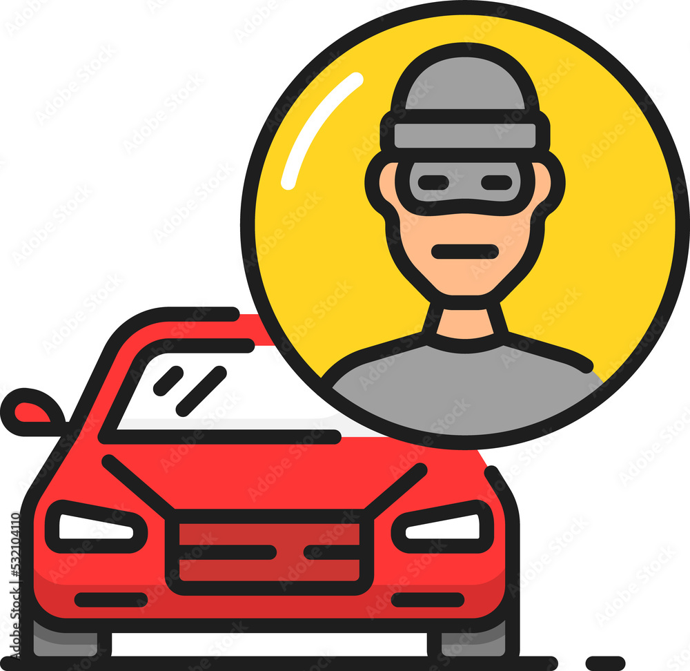 Transport robbery, car thief, isolated auto theft Transport robbery, car thief, isolated auto theft