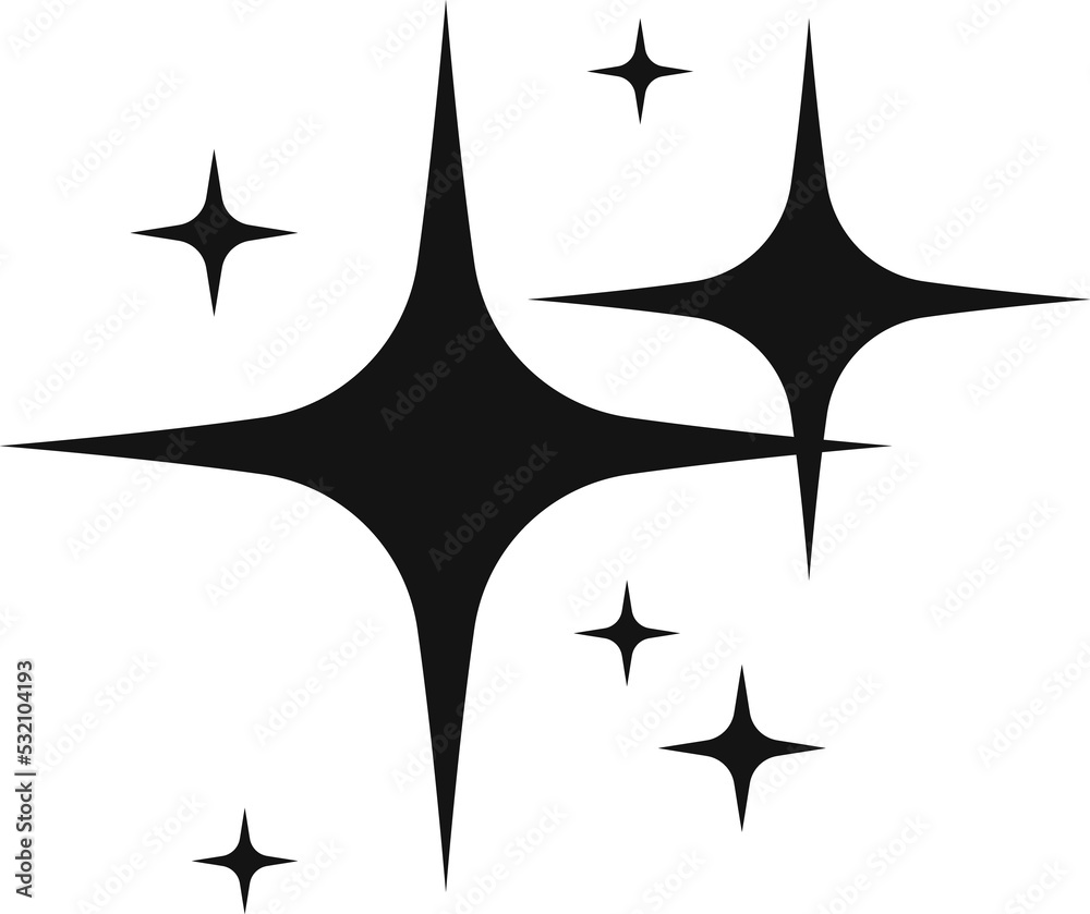 Star sparkles, burst and flash sign, ray twinkles Star sparkles, burst and flash sign, ray twinkles