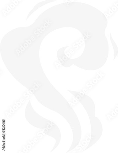 Cartoon smoke, white cloud effect, explosion, fog