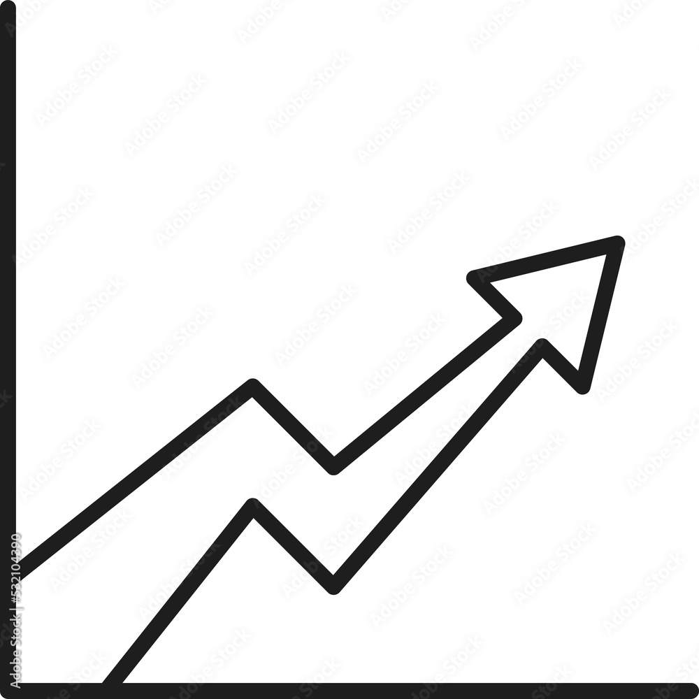 Financial increase grow chart graph arrow rise up Financial increase grow chart graph arrow rise up
