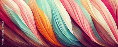 Photographie Organic pastell lines as abstract wallpaper background header
