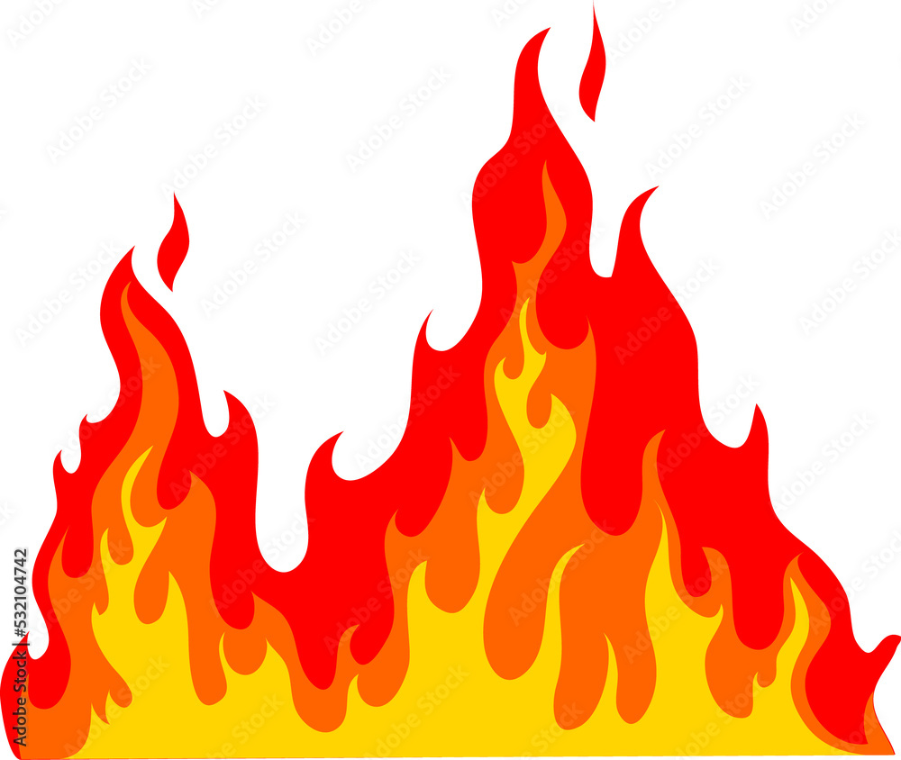 Chimney fire flame, firewall burn, flaming inferno