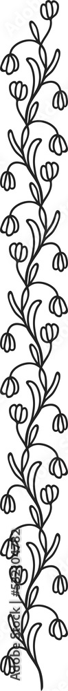 Separator floral ornaments, break divider glyph Separator floral ornaments, break divider glyph