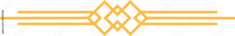 Fototapeta premium Divider separator header break art nouveau decor