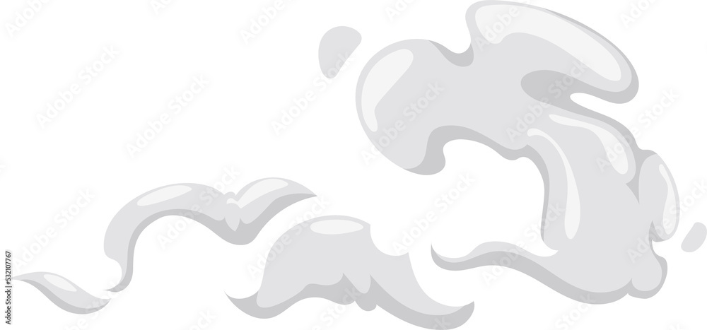 Smoky cloud aroma gas puff, vapor sprayer trail Smoky cloud aroma gas puff, vapor sprayer trail