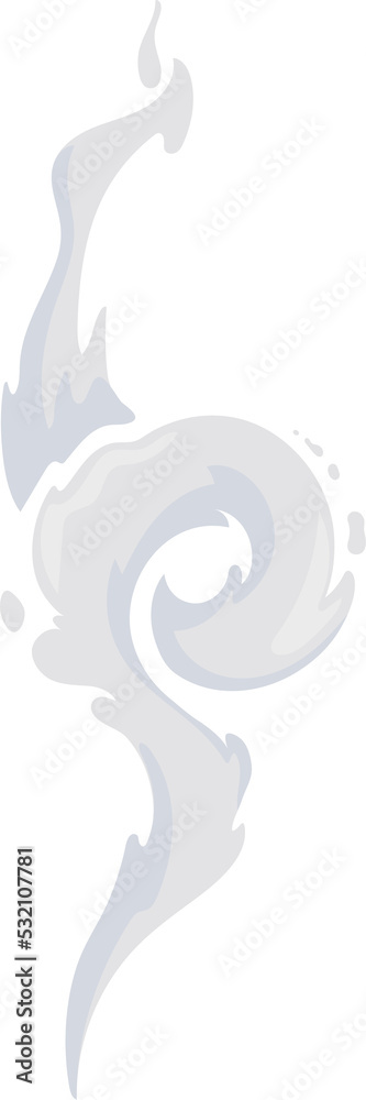 Fototapeta premium Gas vapor burst smoke trail stream cloud in motion