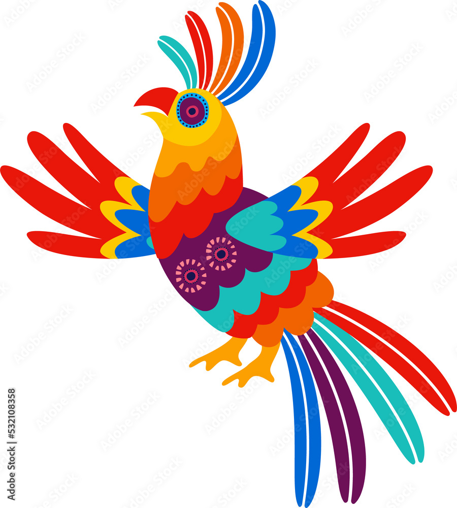 Parrot mexican tropical bright color plumage bird Parrot mexican tropical bright color plumage bird