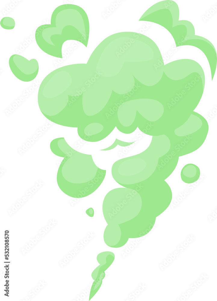 Steam vapor, green gas puff air smoke burst cloud Steam vapor, green gas puff air smoke burst cloud