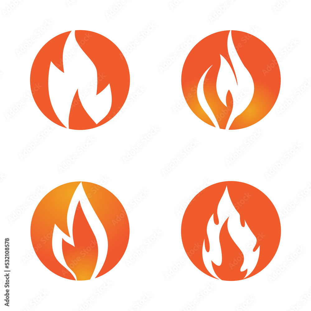 Fire flame Logo vector, Oil, gas and energy logo concept Fire flame Logo vector, Oil, gas and energy logo concept