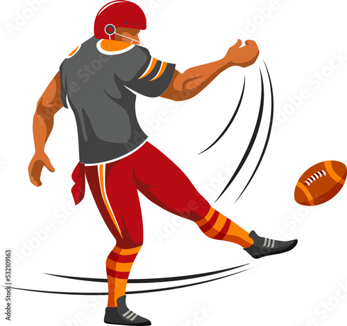 American football player, quarterback kicker