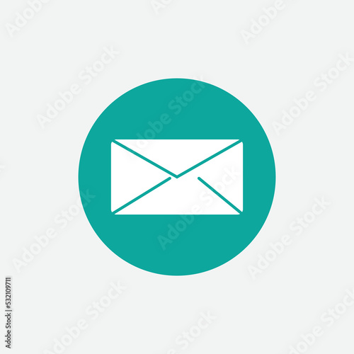 envelope mail icon inbox communication business newsletter email interface vector 