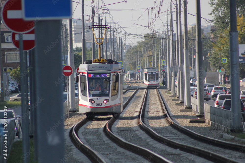 Obraz premium tram in the city