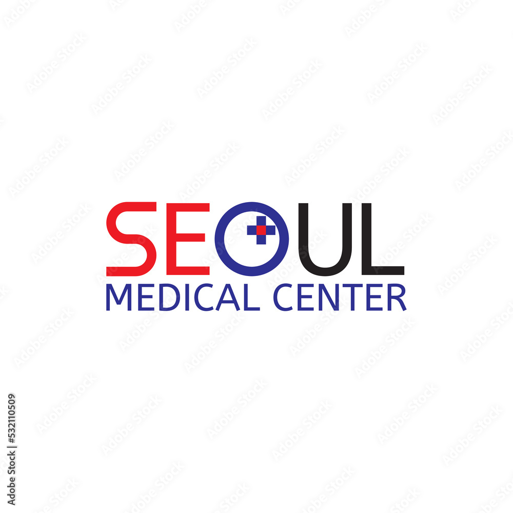 SEOUL medical center logo design vector