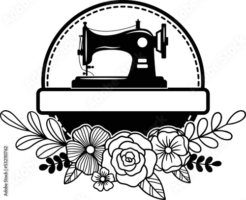 Sewing Machine Silhouette