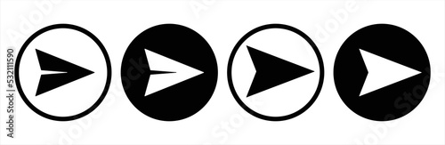 Send Message Icon. Paper Plane Icon, Vector Illustration. Send message illustration sign. 