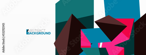 Abstract line and triangle background. Creative geometric abstract backdrop. Business template for wallpaper, banner, background or landing