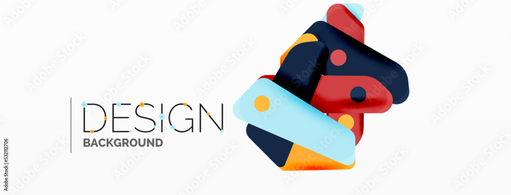 Creative geometric wallpaper. Minimal abstract background. Color bright overlapping lines composition vector illustration for wallpaper banner background or landing page Creative geometric wallpaper. Minimal abstract background. Color bright overlapping lines composition vector illustration for wallpaper banner background or landing page