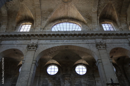 Eglise collégiale Notre Dame, de style baroque, construite au 17eme siècle, ville de Vitry le François, département de la Marne, France