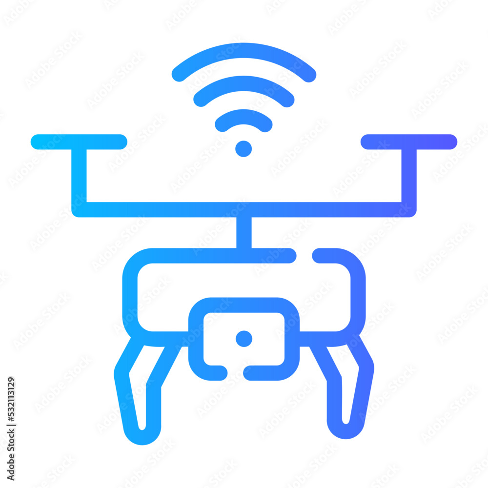 drone gradient icon