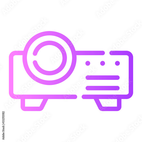 projector gradient icon