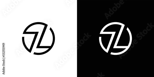 Modern and professional  letter SL initials logo design photo