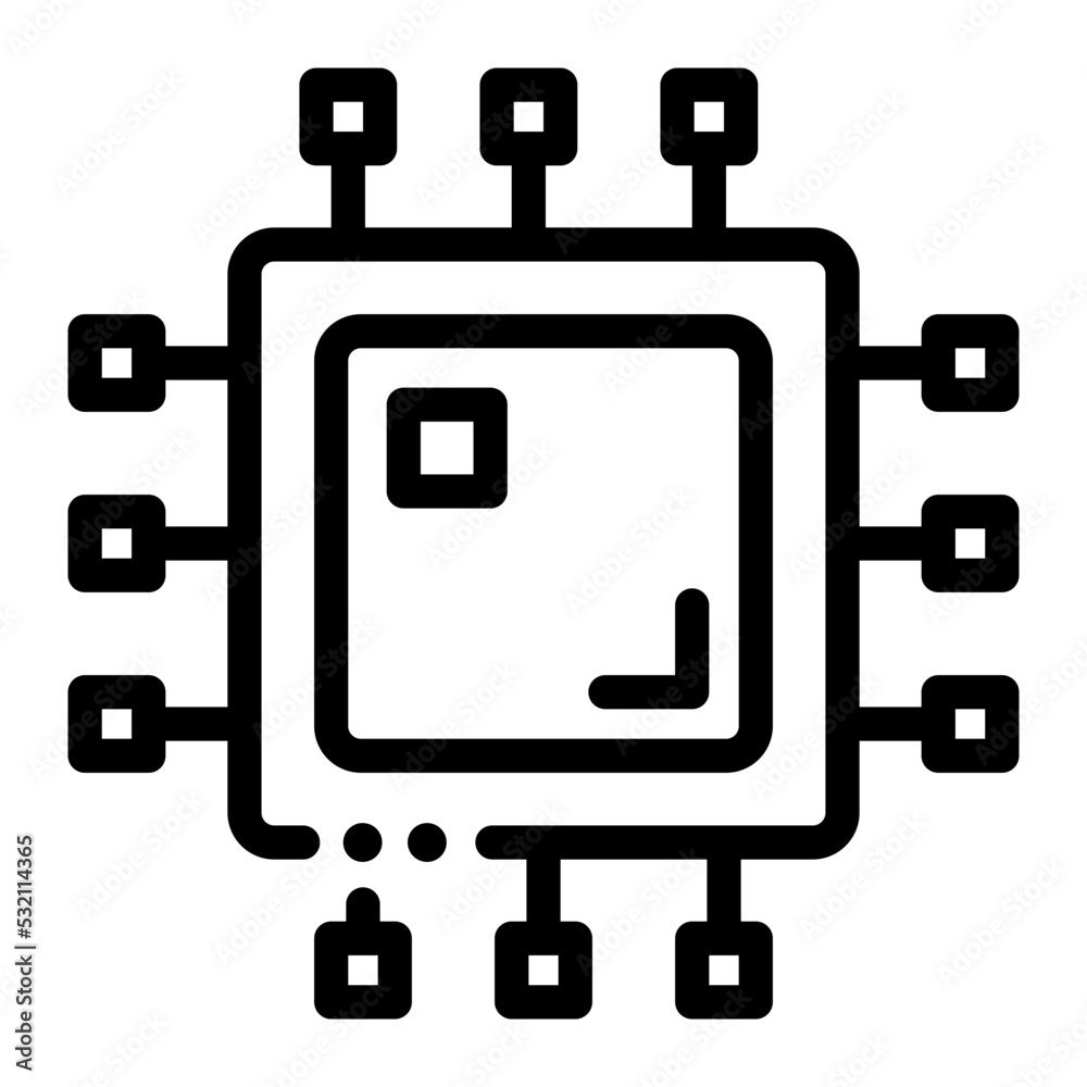 circuit board icon illustration circuit board icon illustration