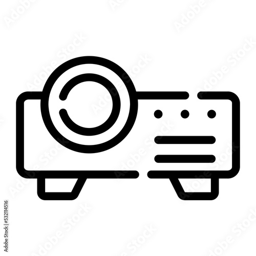 projector line icon
