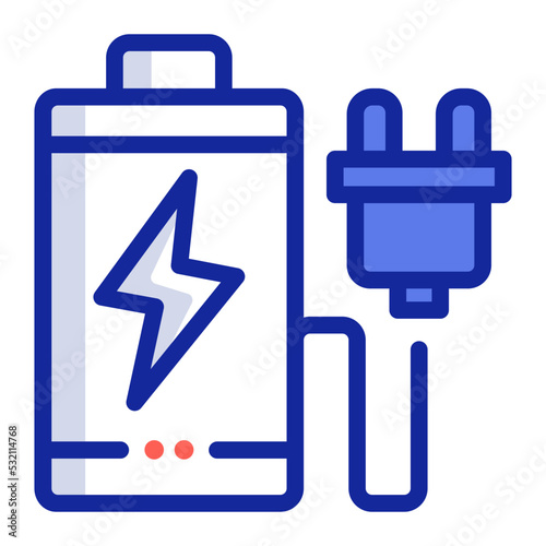 Wallpaper Mural battery charging icon illustration  Torontodigital.ca