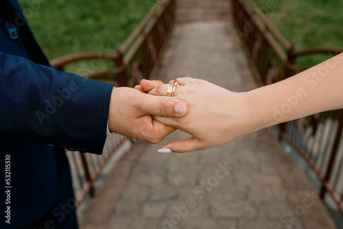 hands of the groom and bride © Oksana