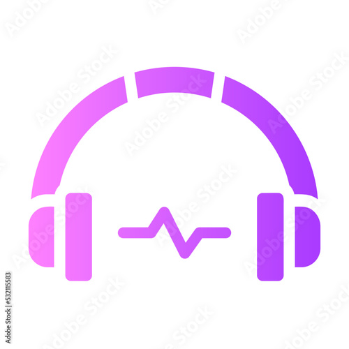 headphones gradient icon