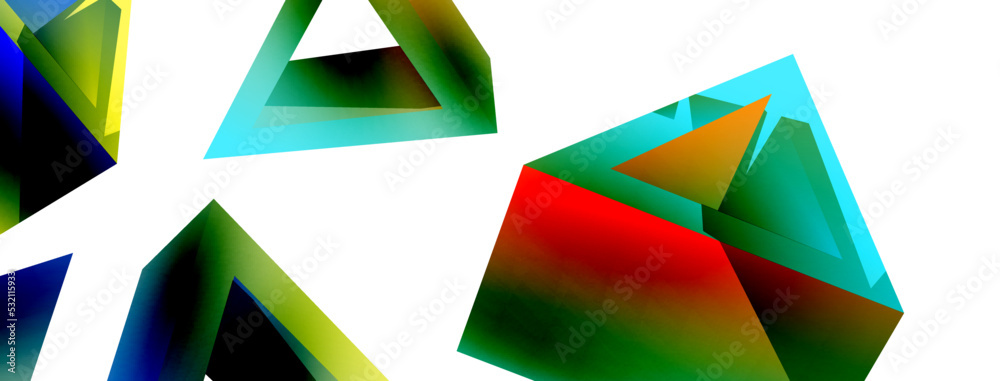 3d triangle abstract background. Basic shape technology or business concept composition. Trendy techno business template for wallpaper, banner, background or landing 3d triangle abstract background. Basic shape technology or business concept composition. Trendy techno business template for wallpaper, banner, background or landing