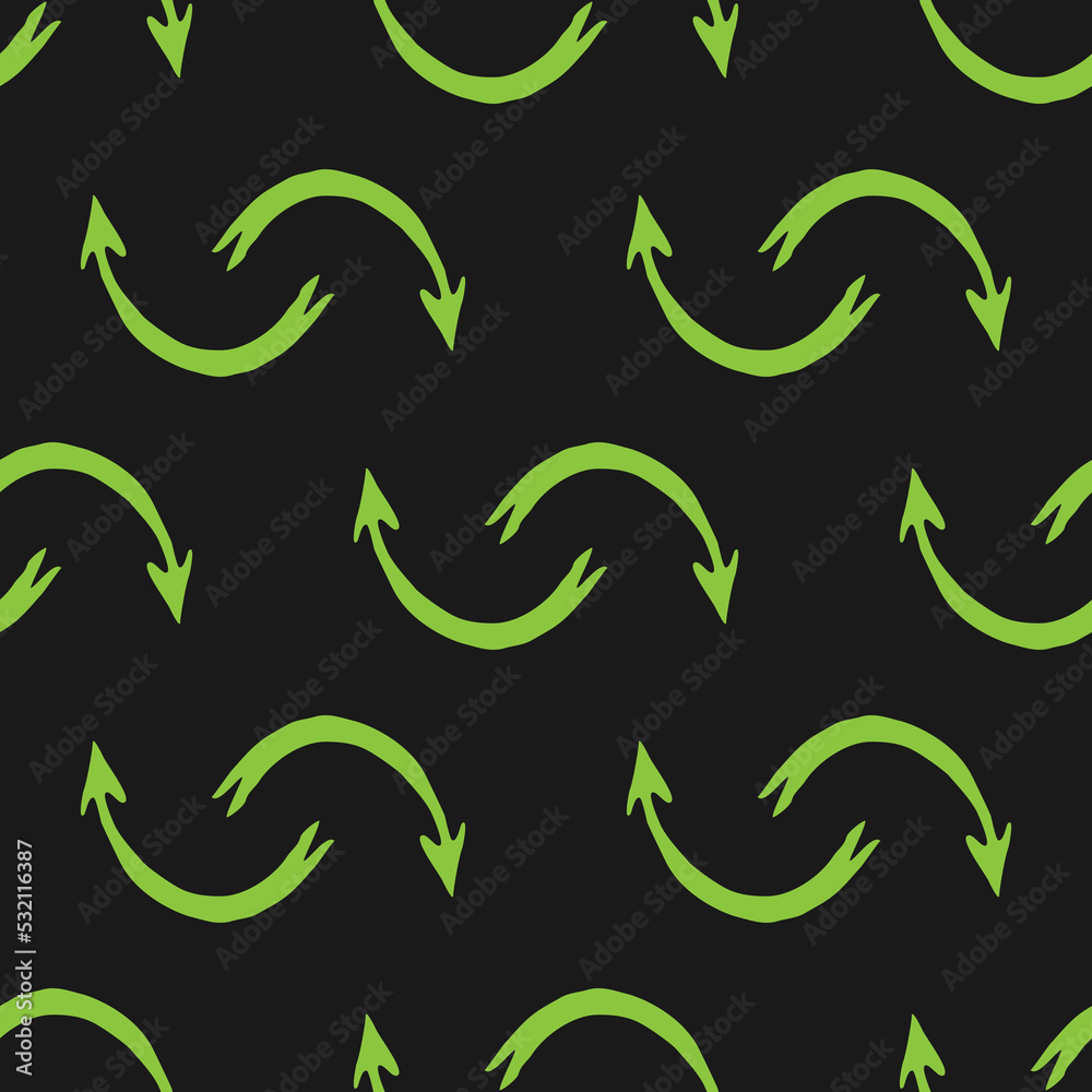 arrows vector seamless pattern on black background arrows vector seamless pattern on black background