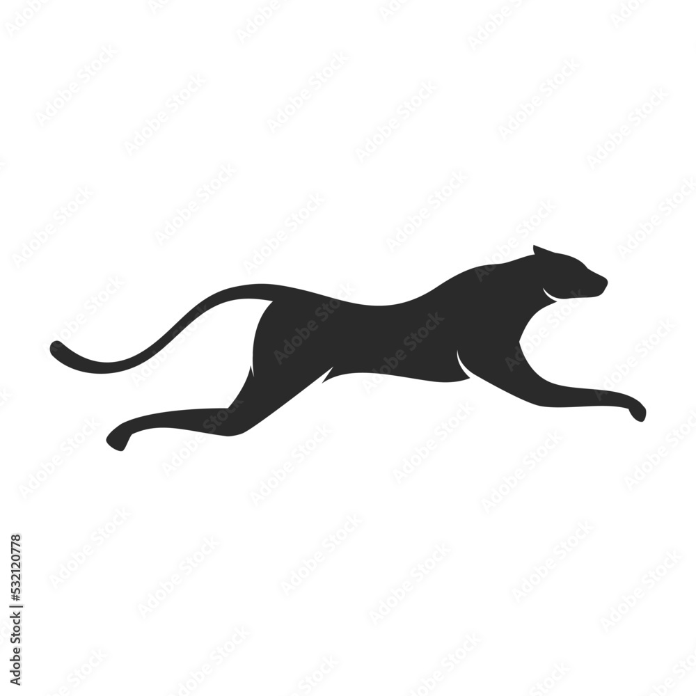 Cheetah logo illustration