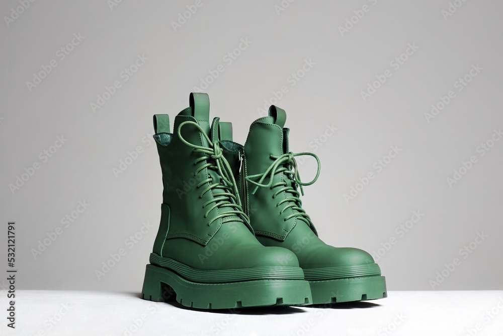 Green boots shop shoes