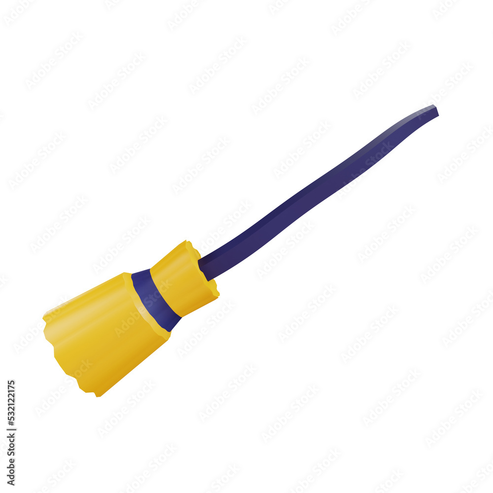 Flying Broom 3D Good For Element Event Halloween