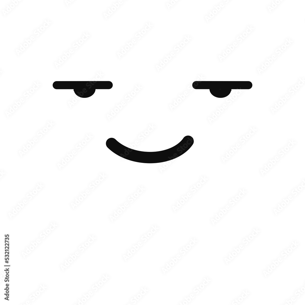 Doodle cute emotion face. Doodle cute emotion face.