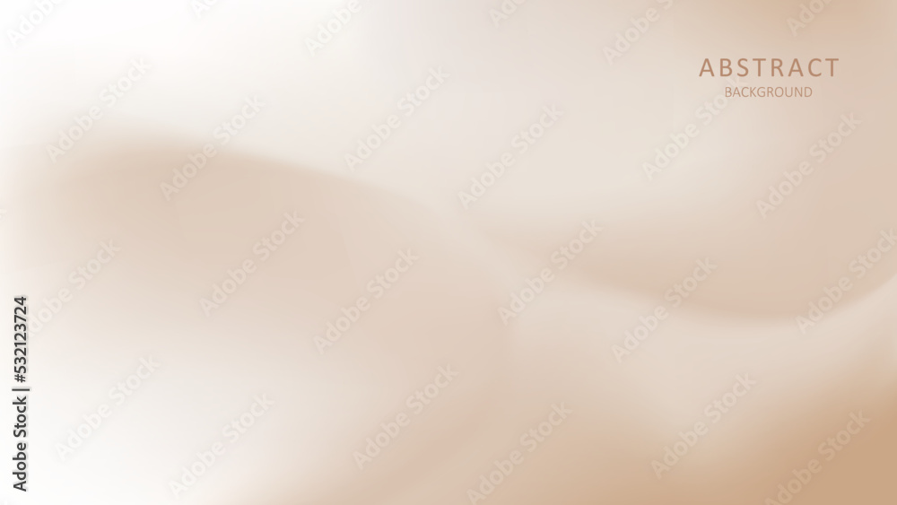 Abstract background with light beige gradients. Minimalistic subtle wavy texture.