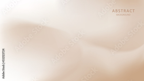 Abstract background with light beige gradients. Minimalistic subtle wavy texture.