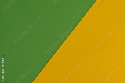 Paper planes product template background. Yellow and green