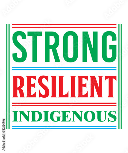 Strong resilient indigenous t shirt design