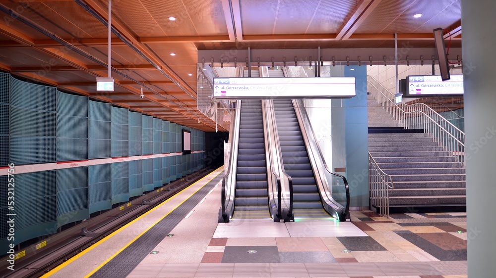 Fototapeta premium Metro station interior
