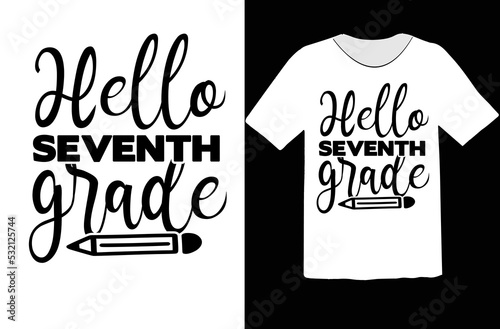 Hello seventh grade svg design