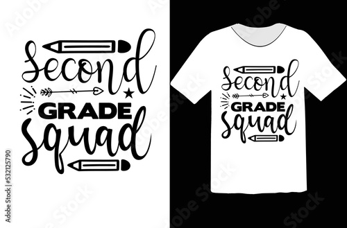 Second grade squad svg design