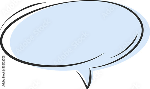 Speech bubble. Element design for text, chat or message.